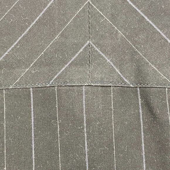 Calvin Klein Shirt Mens 17.5 Extra Large Black Striped Button Up Long Sleeve - Picture 10 of 10